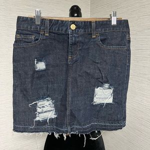JCrew Distressed denim skirt -size 29